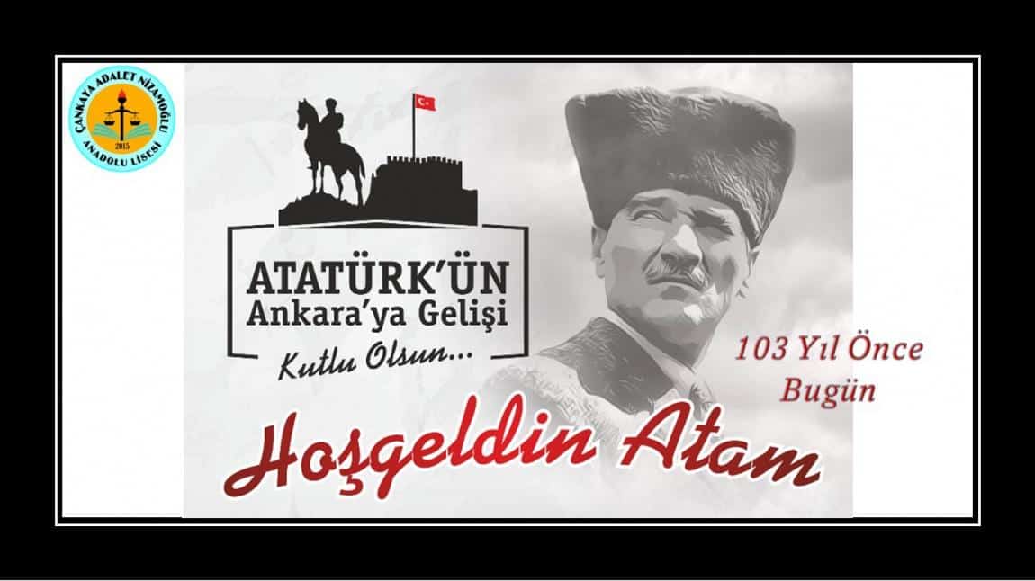 Atatürk'ün Ankara'ya Gelişinin 103. Yıldönümü Törenle Kutlandı